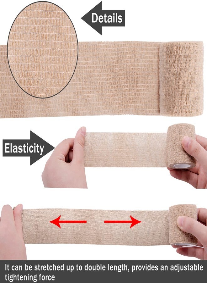 BQTQ 96 Rolls Self Adhesive Bandage Wrap Tape 2 Inch Self Adherent Wrap Self Stick Bandage Athletic Wraps Tape Stretch Bandages for Wrist Ankle Swelling Sprains (Rich Color) - Image 4